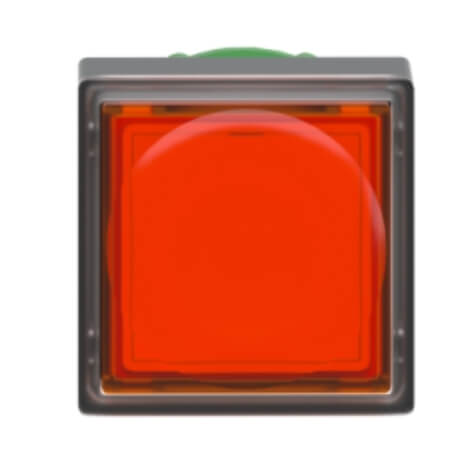 Main product image of Orange Square Flush Illum Complete Pushbutton