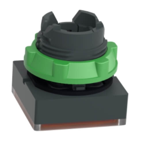 Main product image of Orange Square Flush Illum Complete Pushbutton