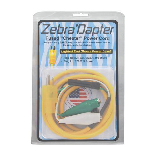 Main product image of Zebra'Dapter – 72" Lighted Male Cordset with Glow-Plug and Safety Fuse
