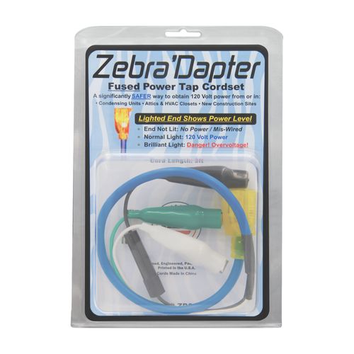Main product image of Zebra'Dapter – 24" Lighted Female Cordset with Glow-Plug and Safety Fuse