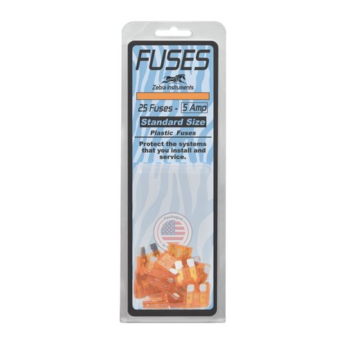 Main product image of Fuses - Standard Size Plastic, 5 Amp (Pack of 25)