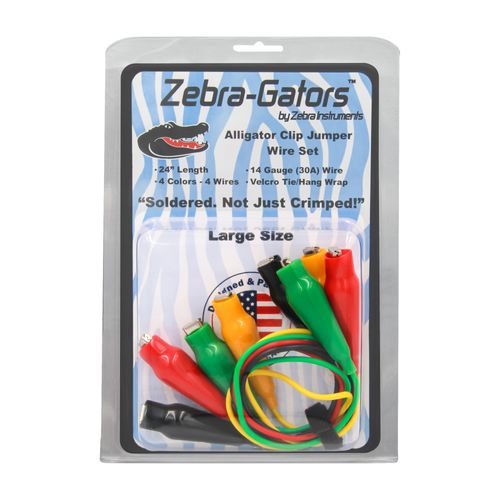 Main product image of Zebra Gators – 4 Piece Large Size Alligator Lead Set