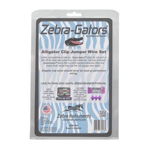 Main product image of Zebra Gators – 4 Piece Large Size Alligator Lead Set