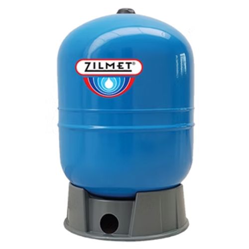 Main product image of 1-1/4" FNPT 304 Stainless Steel Blue Vertical Bottom Connection Elbow Well Tank (34.1 Gal)