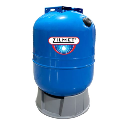 Main product image of 1" FNPT 304 Stainless Steel Blue Vertical Bottom Connection w/ Pump Bracket Elbow Well Tank (21.1 Gal)