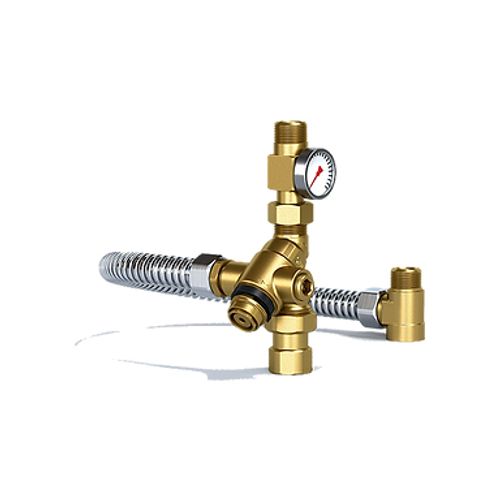 Main product image of 3/4" NPT IntaMix Water Heater Mixing Valve w/ Stainless Steel Hose