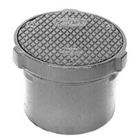 Main product image of 8" N.I. Non-Adjustable No-Hub Floor Clean-Out (Nickel Bronze Top)