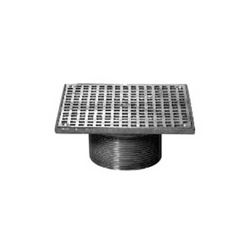 Main product image of 3-1/2" NPSM Adjustable 8" Square Strainer (Polished Nickel Bronze Top)