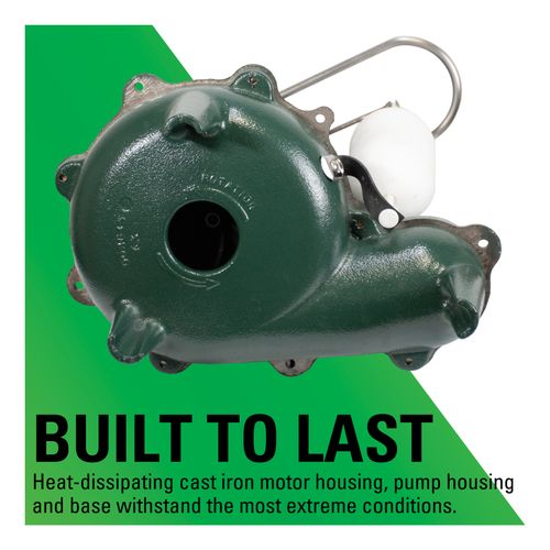 Main product image of Model N267 Waste-Mate Non-Automatic Cast Iron Sewage Pump - 115 V, 1/2 HP