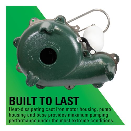Main product image of Model M267 Waste-Mate Automatic Cast Iron Sewage Pump - 115 V, 1/2 HP (w/ Cast Iron Impeller) - 35' Cord