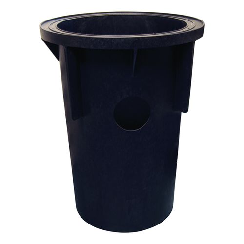 Main product image of 18" x 30" Polyethylene Structural Foam Basin w/ Predrilled 4" Inlet, No Hub, w/o Torque Stops