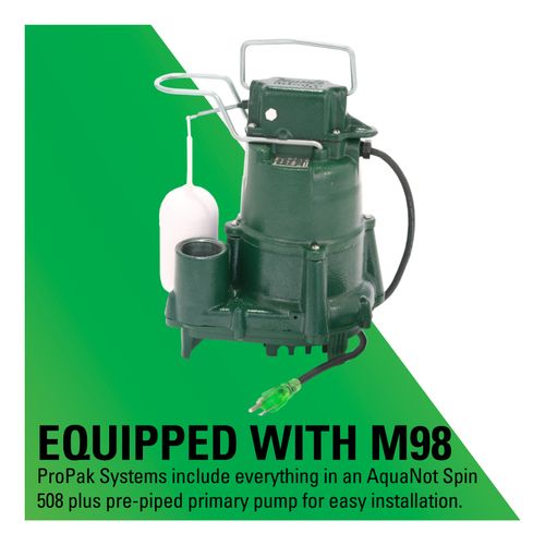 Main product image of Aquanot 508 Sump Pump System w/ M98 pump & 12V Battery Back-Up