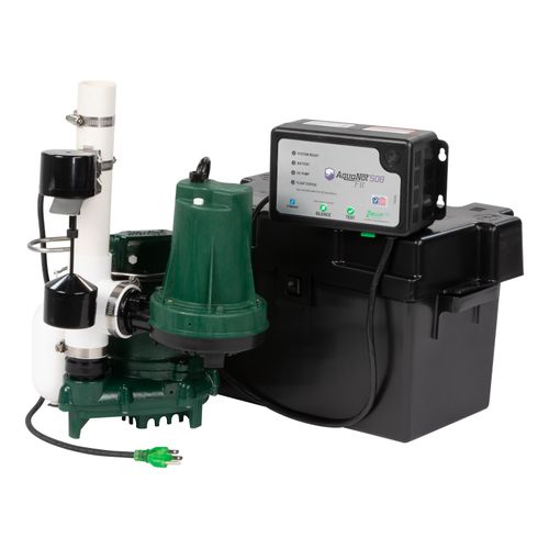 Main product image of Model 508 Aquanot Fit w/ M53 ProPak 12V/DC Battery Backup Sump Pump System w/ Built in WiFi
