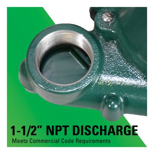 Main product image of Model BN53 Mighty-Mate Cast Iron Effluent Pump w/ Variable Level Float Switch - 115 V, 9 Ft Cord