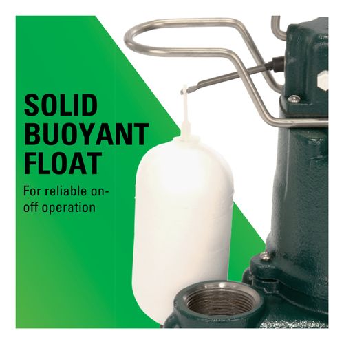Main product image of Model M57 Mighty-Mate Automatic Cast Iron Effluent Pump - 115 V, 0.3 HP