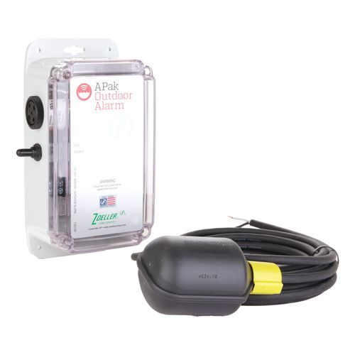 Main product image of A-Pak Deluxe Alarm System w/ 20' Float Switch, 6' Power Cord, Watertight Cord Connectors