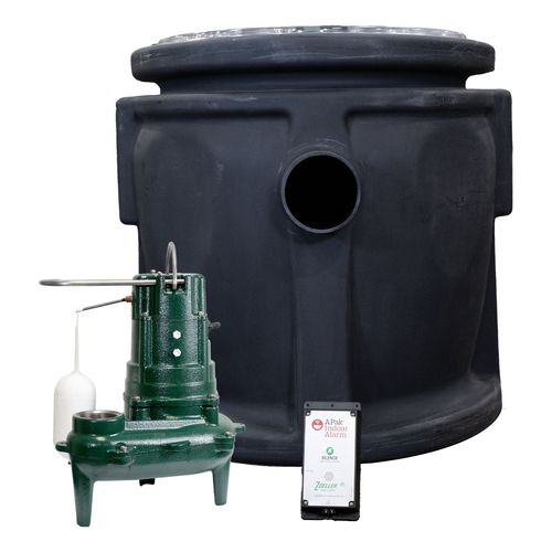 Main product image of 24" x 24" Preassembled Sewage System w/ M266, 1/2 HP, 115V Pump and Alarm