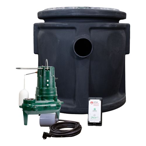 Main product image of 266 Preassembled Sewage Ejector Package, 24" x 24" Basin, .5 HP Pump, w/ Alarm, 2" Vent