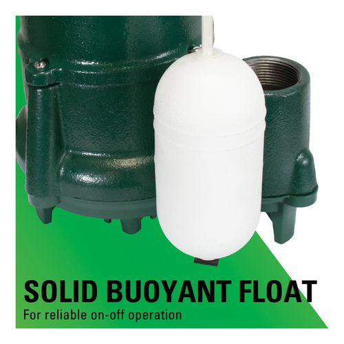 Main product image of Model M98 Flow-Mate Automatic Cast Iron Effluent Sump Pump - 115 V, 1/2 HP