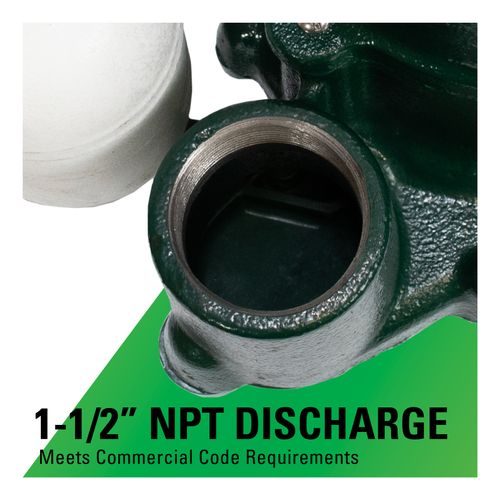 Main product image of Model M98 Flow-Mate Automatic Cast Iron Effluent Sump Pump - 115 V, 1/2 HP