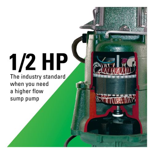 Main product image of Model N98 Flow-Mate Non-Automatic Cast Iron Effluent Sump Pump - 115 V, 1/2 HP