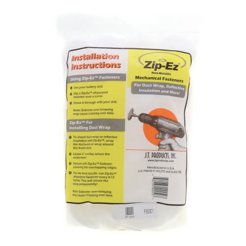 Main product image of Zip-Ez All-Purpose Insulation Fasteners (Pack of 250)