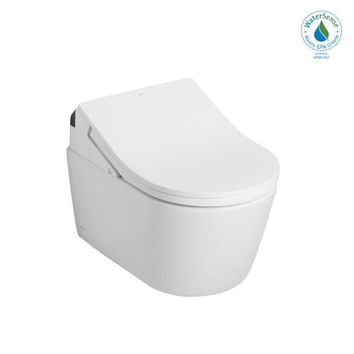 Main product image of CWT4474047CMFGA#MS Washlet + Rp Wall Hung D Shape Toilet w/ RX Bidet Seat & Duofit In Wall 1.28 & 0.9 GPF Auto Dual Flush Tank System (Matte Silver)