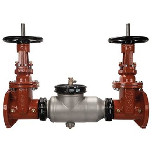 Main product image of 10" Wilkins Double Check Detector Backflow Preventer Assembly, Stainless Steel Body w/ Flanged OS&Y Gate Valves (Lead Free)