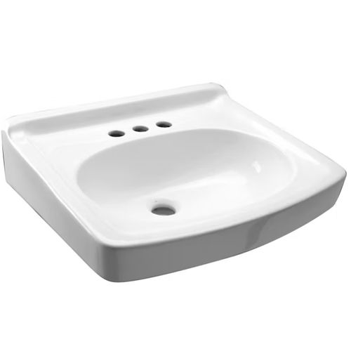 Main product image of 19" x 17" Wall Hung Lavatory Sink w/ 4" Center Faucet Holes